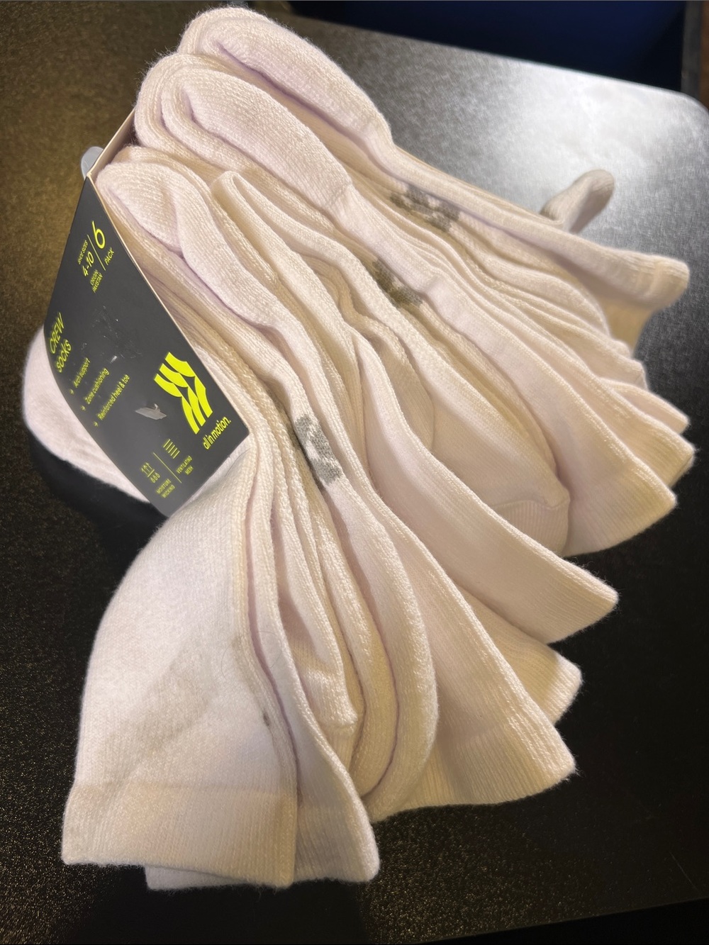 all in motion White Crew Socks - Pack of 6